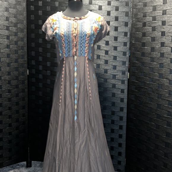 Johnny Was Biya Crozier Dress Embroidered Boho size XS. 44” from waist down. NWT - Picture 4 of 17